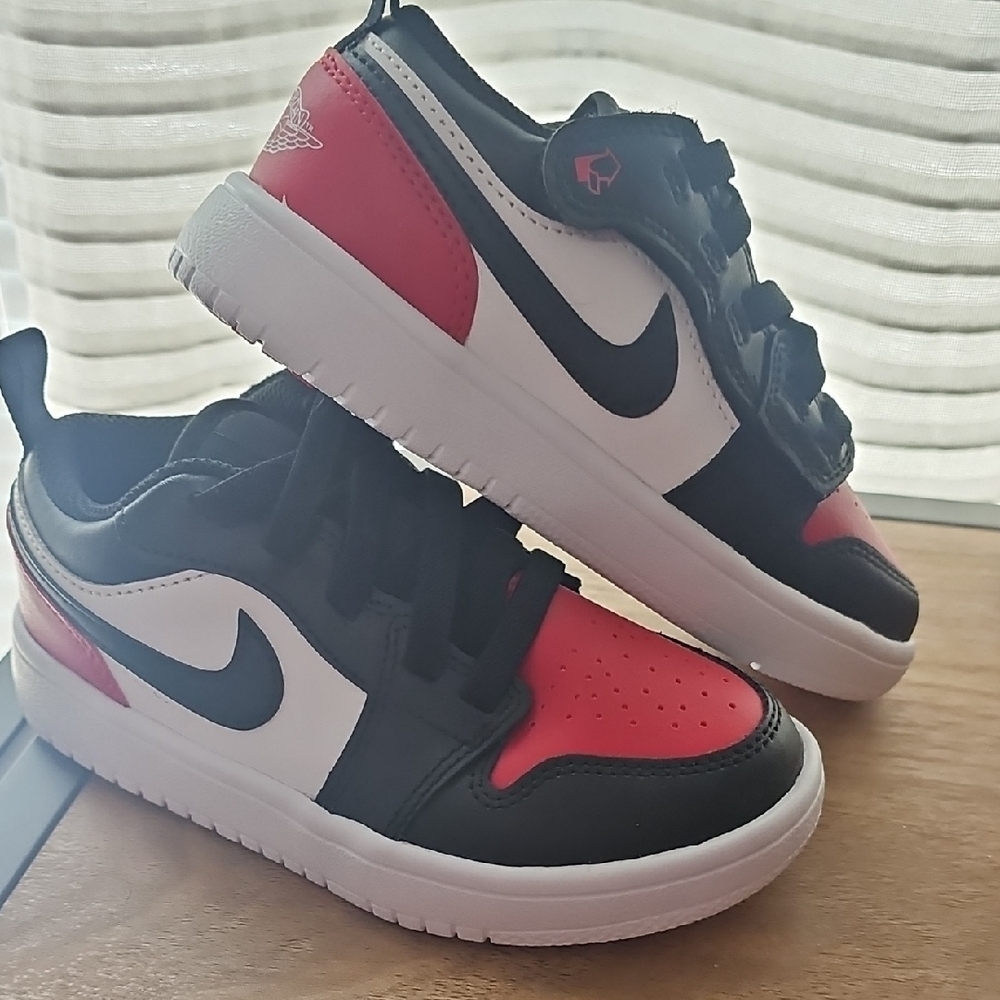 Nike Kids' Air Jordans Black and Red Sneakers